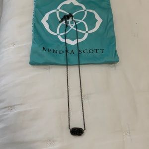 Kendra Scott Black Druzy Necklace Choker